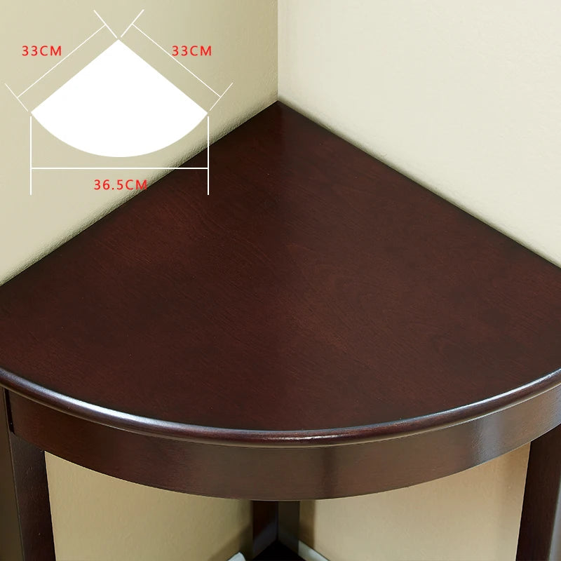 American Solid Wood Corner Frame Table Sofa