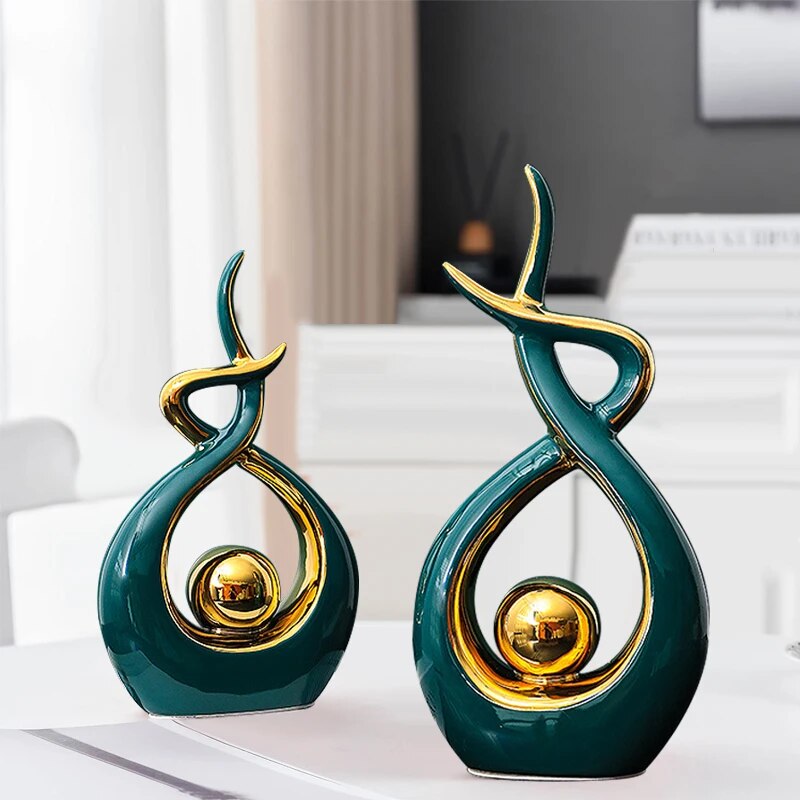 Modern Home Abstract Ceramic Figurine
