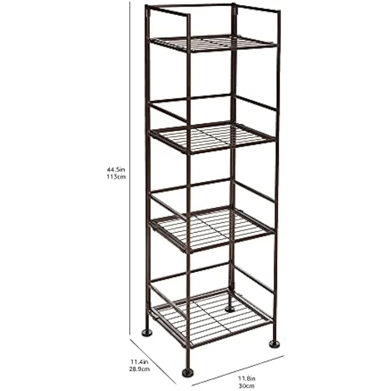 Basics 4-Tier Iron Tower Shelf