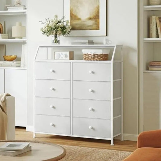 8 Drawer Dresser for Bedroom with Shelf