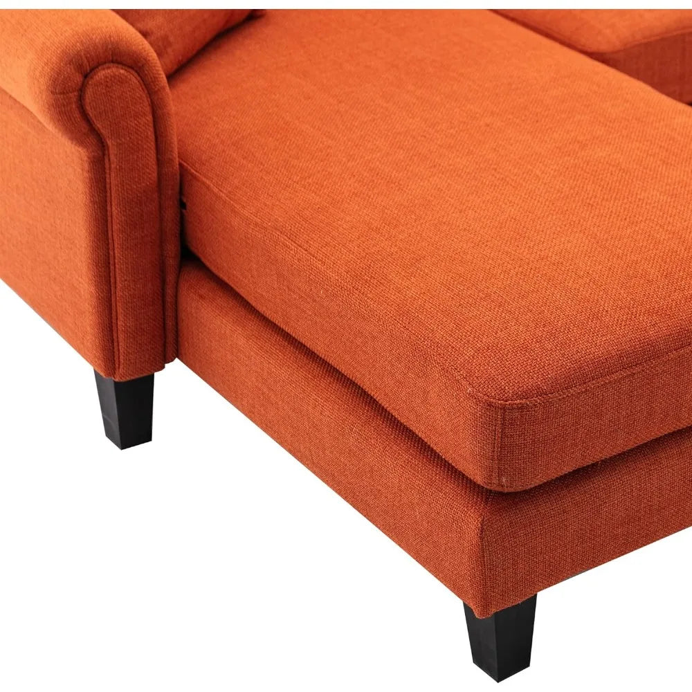 Modern U-Shape Sectional Sofa Set