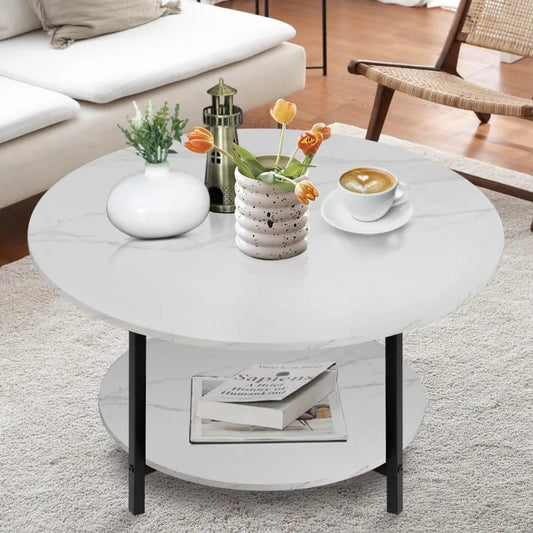 Round Coffee Table Accent Table