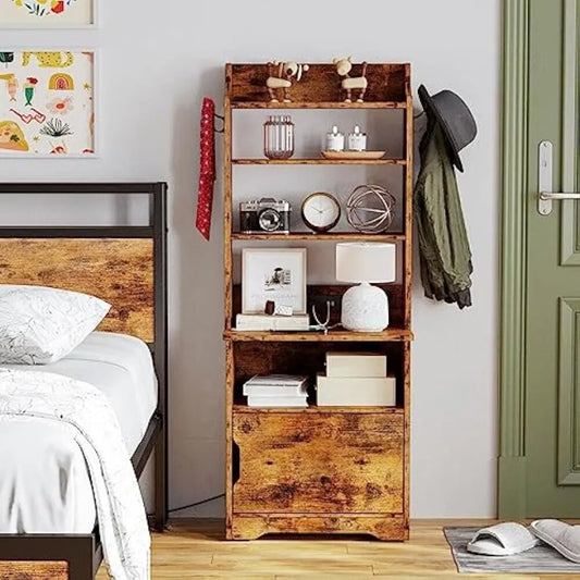 Tall Storage Cabinet with Charging Station