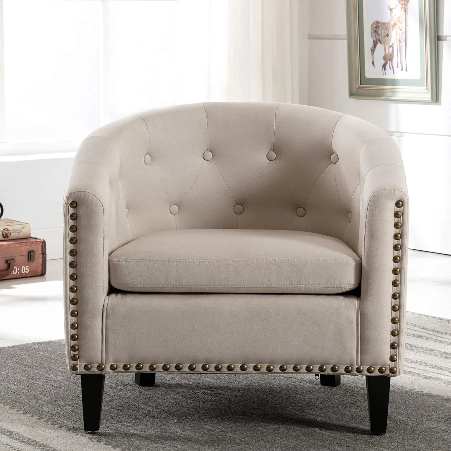 Modern Upholstered Accent Armchair