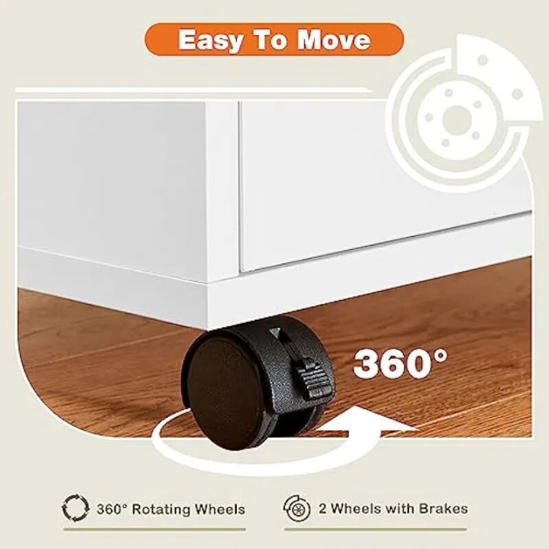 5 Drawer Cabinets with Wheels