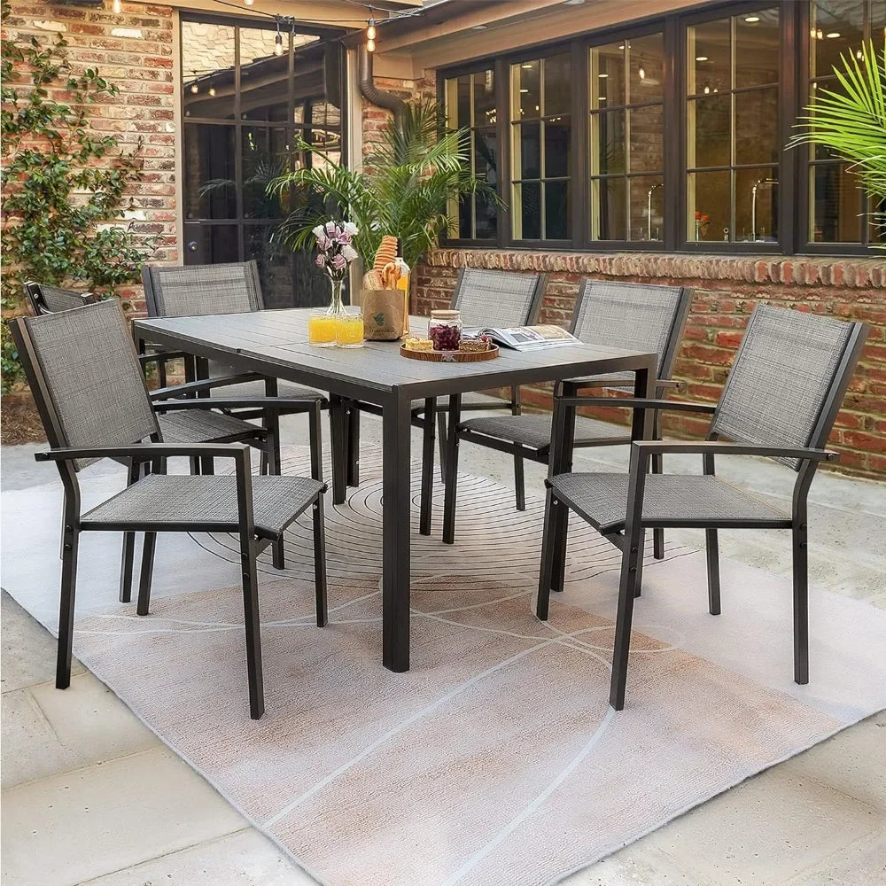 7 Piece Terrace Dining Outdoor Furniture Set