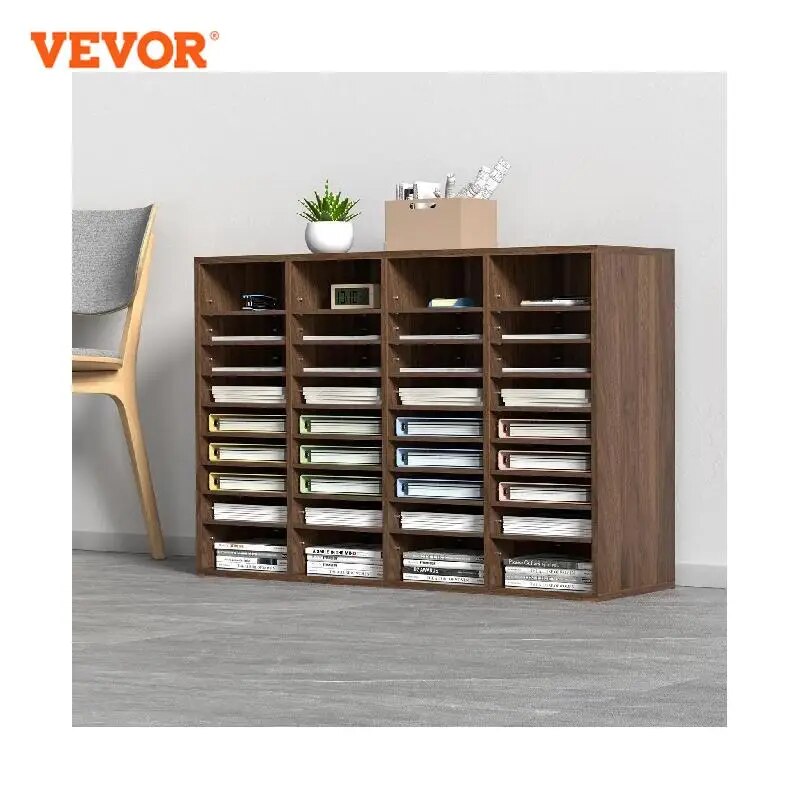 Office Mailbox With Adjustable Shelves Wood